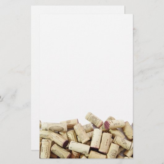 Wine Corks Briefpapier (Vorne/Hinten)