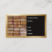 Wine Corks Business Card Visitenkarte (Vorderseite)