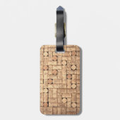 Wine Corks Gepäckmarke Gepäckanhänger (Rückseite vertikal)