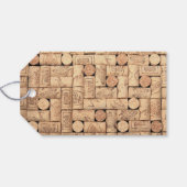Wine Corks Geschenkanhänger (Rückseite Horizontal)