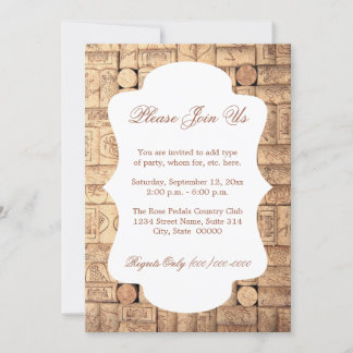 Wine Corks Invitations Einladung