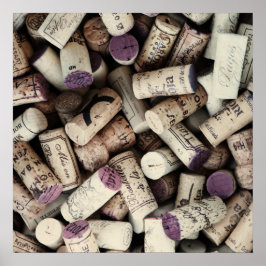 Wine Corks Küchenplakat Poster