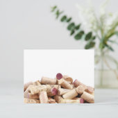 Wine Corks Postcard Postkarte (Stehend Vorderseite)