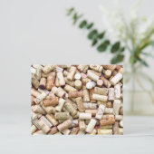 Wine Corks Postcard Postkarte (Stehend Vorderseite)