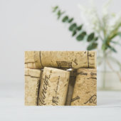 Wine Corks Postkarte (Stehend Vorderseite)