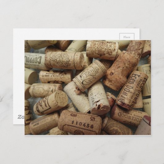 Wine Corks Postkarte (Vorne/Hinten)