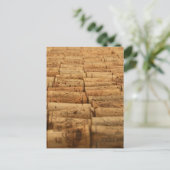 Wine Corks Postkarte (Stehend Vorderseite)