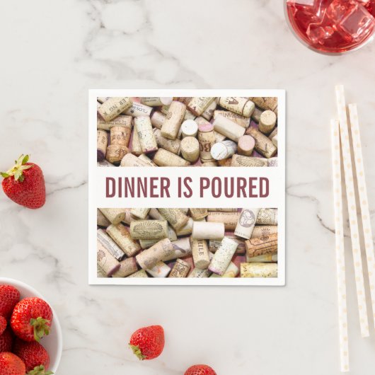 Wine Corks Serviette (Beispiel)