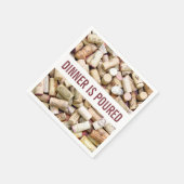 Wine Corks Serviette (Ecke)