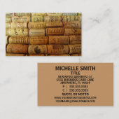 Wine Corks Visitenkarte (Vorne/Hinten)