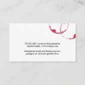 Wine Corks | Weinglas und -halt Visitenkarte (Rückseite)