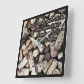 Wine Corks Zitat Wanduhr (Winkel)