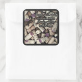 Wine Corks Zitate Aufkleber (Tasche)