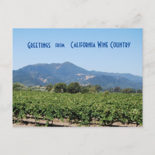 Wine Country California Postkarte