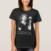 Wine Counts As Fruit Retro T-Shirt (Vorderseite)