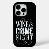Wine & Crime Night - lustiges wahres Verbrechen Case-Mate iPhone Hülle (Rückseite)