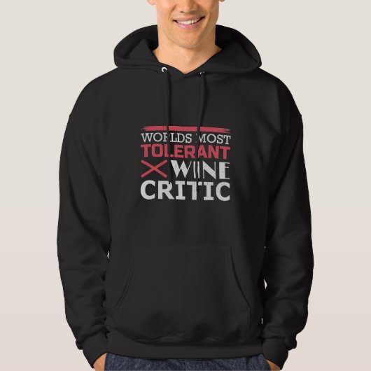 Wine Critic Hoodie (Vorderseite)