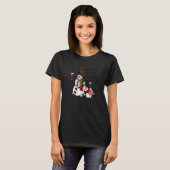 Wine Cute Snowman I'm Dreaming Of A Wine Christma T-Shirt (Vorne ganz)