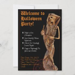 Wine & Death Halloween Inwitschaft Einladung