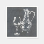 Wine Decanter und Glass Serviette (Vorderseite)