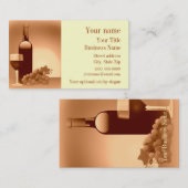 Wine Design Business Card Visitenkarte (Vorne/Hinten)