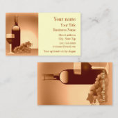 Wine Design Business Card Visitenkarte (Vorne/Hinten)