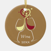 Wine Design Keramik Ornament (Vorne)