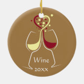 Wine Design Keramik Ornament (Hinten)