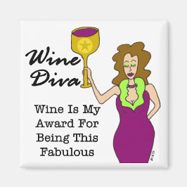 Wine Diva "Fabulous" Magnet