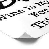 Wine Diva "Fabulous" Poster (Ecke)