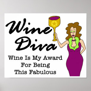 Wine Diva "Fabulous" Poster