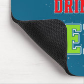 Wine Drinking Elf Christmas Family Matching Group Mousepad (Ecke)