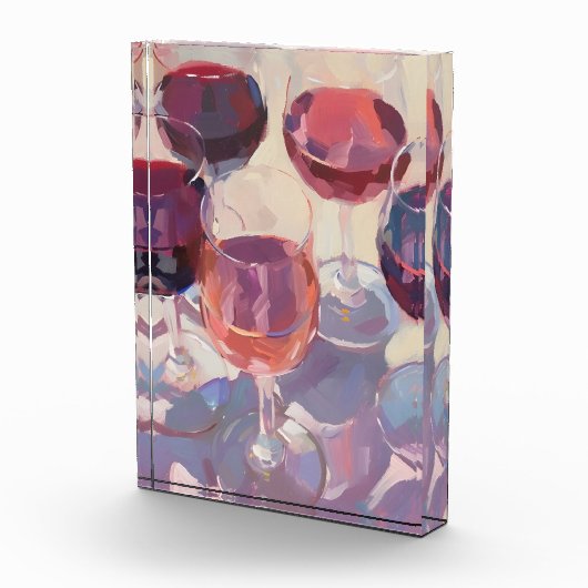 Wine drinks Red Tropical pink wine drink set Fotoblock (Rechts)