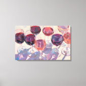 Wine drinks Red Tropical pink wine drink set Leinwanddruck (Vorderseite)
