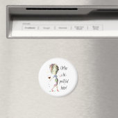 Wine ein bisschen - du wirst dich besser fühlen! F Magnet (In Situ (Geschirrspüler))