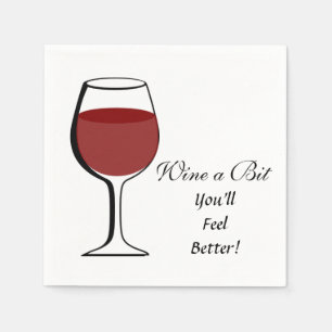 WINE EIN STÜCKCHEN - PAPIERservietten