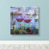 WINE EINDRÜCKE STRETCHED CANVAS LEINWANDDRUCK (Insitu (Holzboden))