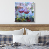 WINE EINDRÜCKE STRETCHED CANVAS LEINWANDDRUCK (Insitu (Schlafzimmer))