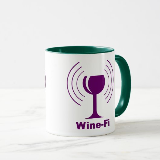 Wine-Fi-Spaß Tasse (VorderseiteRechts)