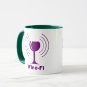 Wine-Fi-Spaß Tasse (Vorderseite Links)