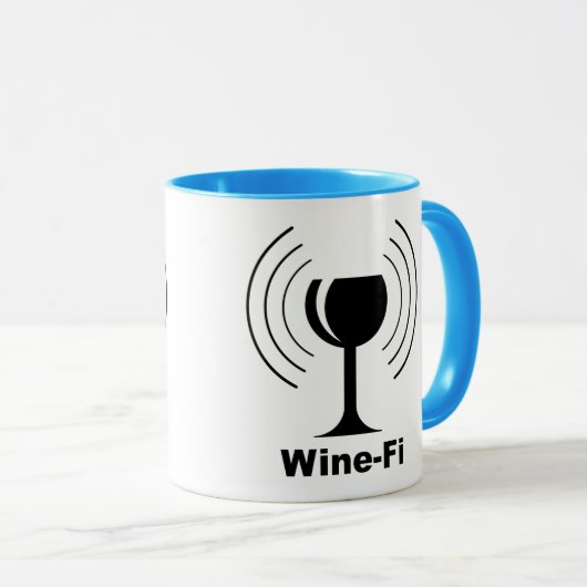Wine-Fi-Spaß Tasse (VorderseiteRechts)