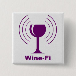 Wine-Fi Waves Lila Weinglas Button