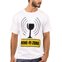 Wine-Fi Zone Funny Wine Glass WiFi Wellen