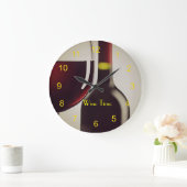 Wine Flasche und Glas Design Wand-Uhr Große Wanduhr (Zuhause)