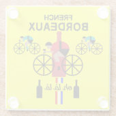 Wine French Bordeaux Glasuntersetzer (Rückseite)