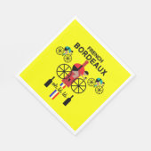 Wine French Bordeaux Serviette (Ecke)