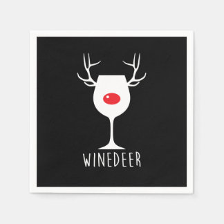 Wine Funny X-mas Weinflasche Serviette
