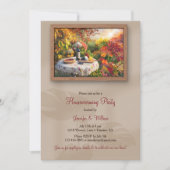 Wine Garden Art Wand Rahmen Herbst Party Einladung (Vorderseite)