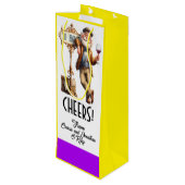 Wine Gift Bag version 4 SEE BACK Geschenktüte Für Weinflaschen (Rückseite Schrägansicht)