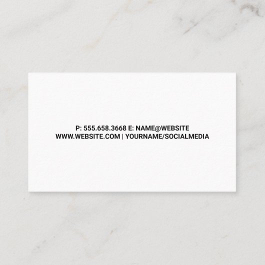 Wine Glass | Berater Visitenkarte (Rückseite)